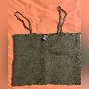 Green Aerie Crop Top